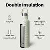 Bottle Bottle 600ml Insulated Water Bottle with Handle Hiking Peak