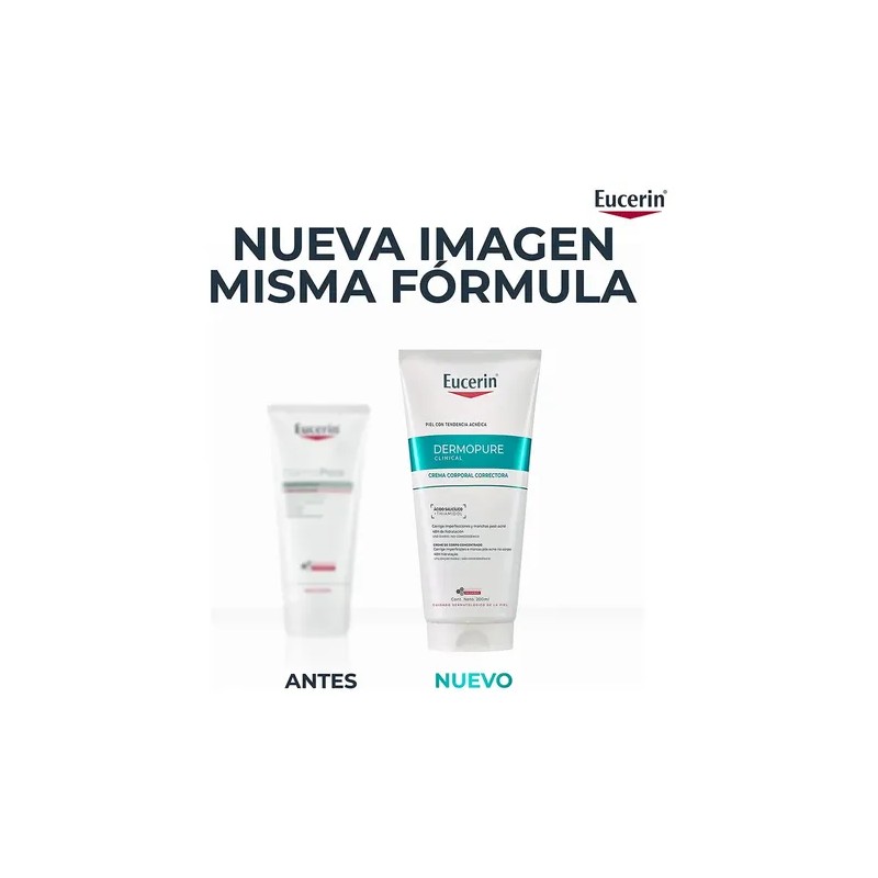 Eucerin DermoPure Triple Effect Crema Corporal, Piel Grasa e Imperfecciones,
