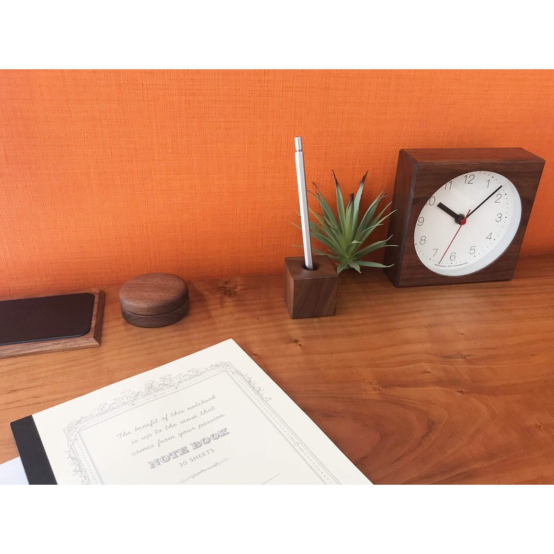 KATOMOKU Building Blocks Pen Holder Wood Brown Ploom TECH Stand