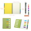 Kesote A5 Cuaderno con Pestañas Divisorias y Bolígrafo de 6