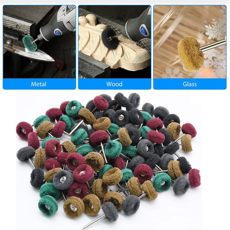 80pcs 25mm Sanding Disc Polishing Sanding Disc for Dremel -
