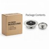 EclatFlax Kitchen Sink Stopper, 3-in-1 304 Stainless Steel Sink Drain
