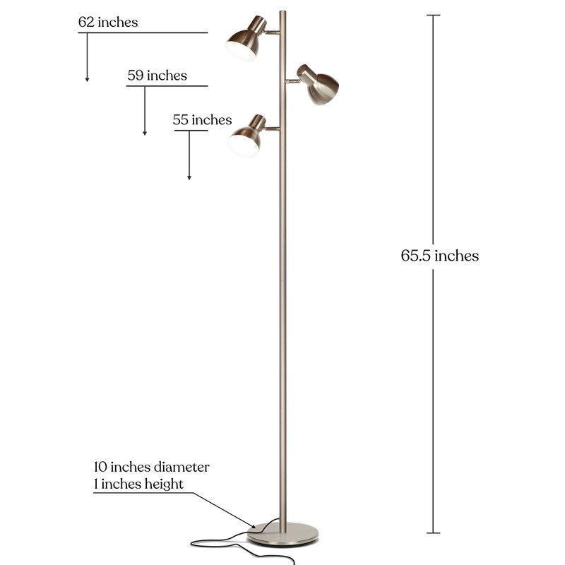 Brightech Ethan Dimmable Floor Lamp for Bedroom Reading & Living