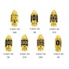 Cusdie 7-Die Bullet-Shaped Metal Dice Set DND Dice Set in