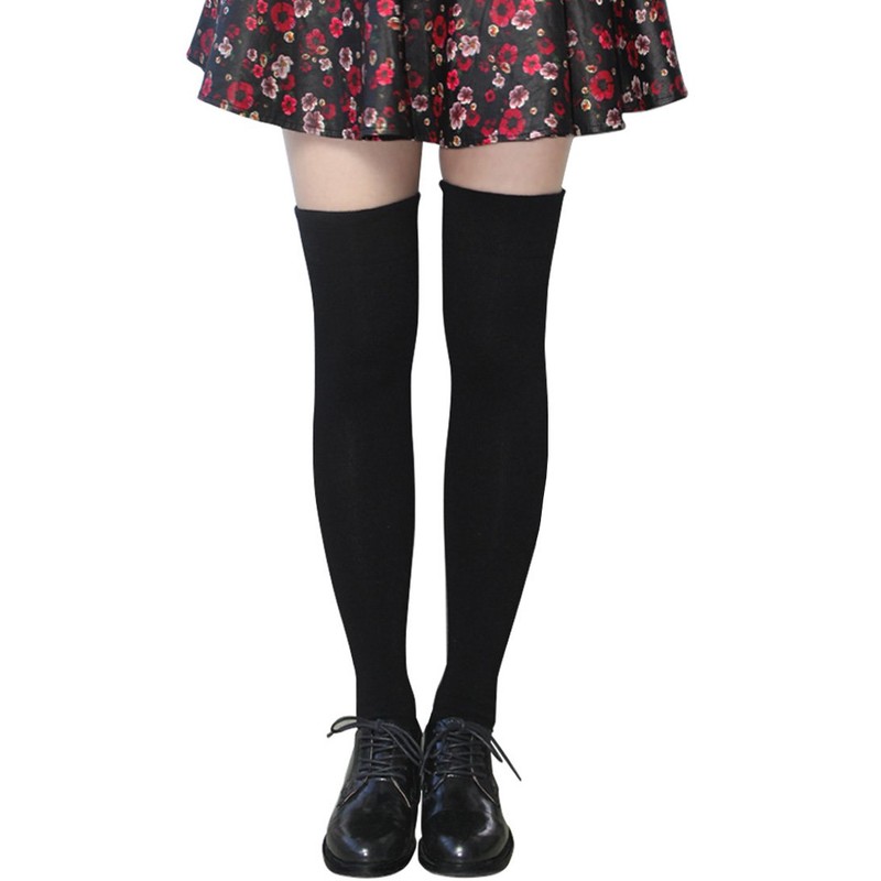 Oufancy Women's Thermal Over The Knee Socks, 2 Pair Set,