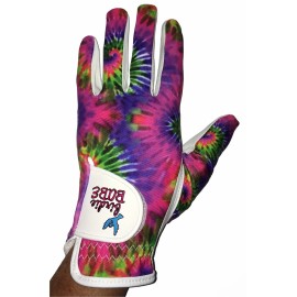 Birdie Babe Hippie Hooker Ladies Pink Tie Dye Golf Glove for Women  - M