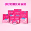Carefree Panty Liners for Women, Extra Long, Unwrapped, Unscented, 100ct