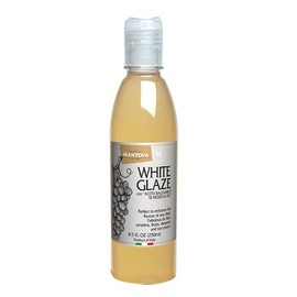 Mantova White Glaze with Balsamic Vinegar, Perfect for Ice Cream, Marinades, Cocktails, Pasta Sauce, Salad Dressing, Vinaigrette, Reduction, 8.5 oz.
