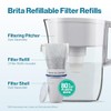 Brita Refillable Filter Starter Kit for Pitchers and Dispensers, BPA-Free,