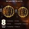Joomer Battery Operated Ball Lights 2Pack, 13IN & 11IN 120