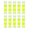 HARFINGTON 10pcs Small Cylindrical Bubble Level Vials 8x35mm PMMA Mini