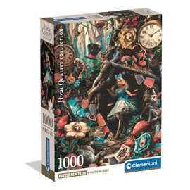 Clementoni Puzzle 1000 pieces, Another Day in Wonderland Collection, Puzzle for Adults 14-99 Years, Compact box, Made in Italy. 39935