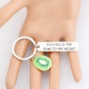 Kiwi Keychain You Hold the Kiwi to My Heart Keychain