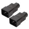 2pcs IEC320 C20 to IEC320 C15 Power Adapter Professional Standard