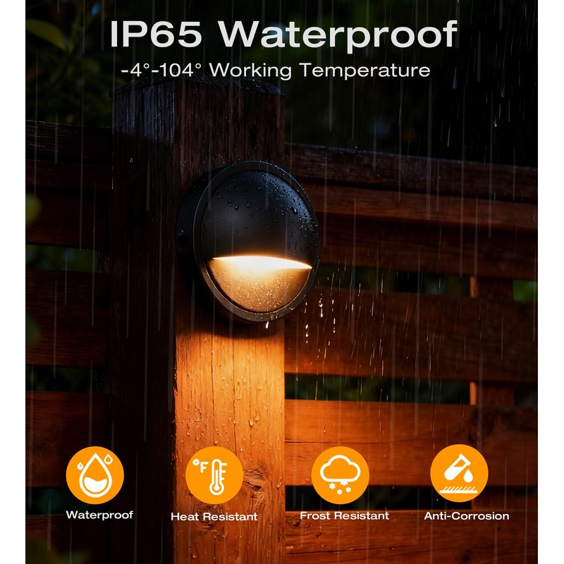 CLOUDY BAY [6 Pack] 3CCT Low Voltage LED Deck Lights