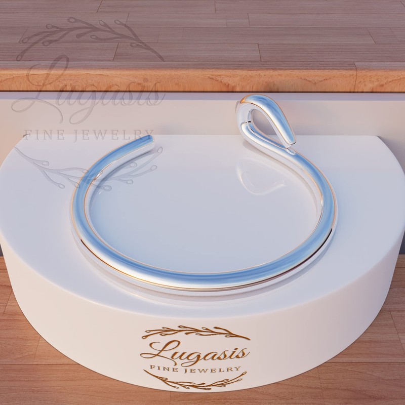 LUGASIS Clip On Fake Nose Ring Silver - Silver Nose