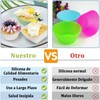 24PCS Copas Reutilizables para Hornear,Forros de Silicona de Grado Alimenticio