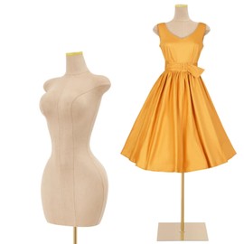 Plus Size Female Mannequin Torso with Stand, Adjustable 59"-83" Plump Dress Form Mannequin Full-Body Display for Clothing Store Tailor Shop Design Office