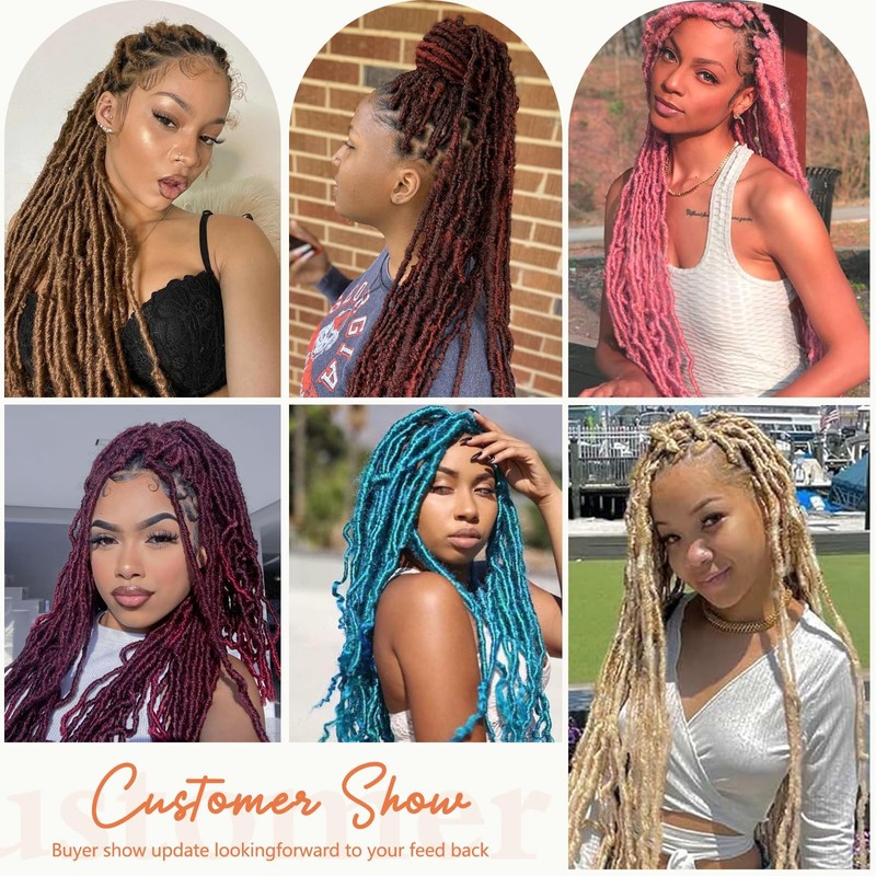 Soft Locs Faux locs crochet hair 30 Inch
