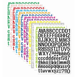 Vinyl Letter Stickers Kit, Numbers Sticker Decal for Mailbox, Signs, Window, Door, Cars, Trucks, Home, Business, Address Number (multicolor)