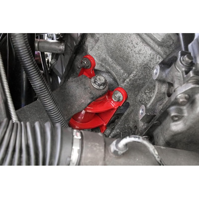 Motor mount kit, engine side, poly bushings, steel, LS only