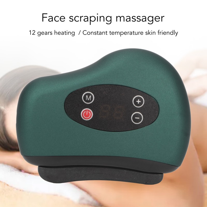Face Scraping Massager Lymphatic Dredging Heating Electric Photothermal Scraping Device