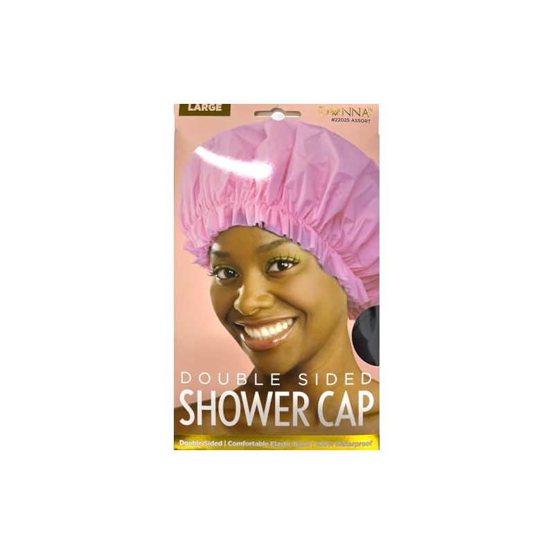 Donna Gorro Ducha Reversible Unidad Impermeable Doble Capa Protección Elástico