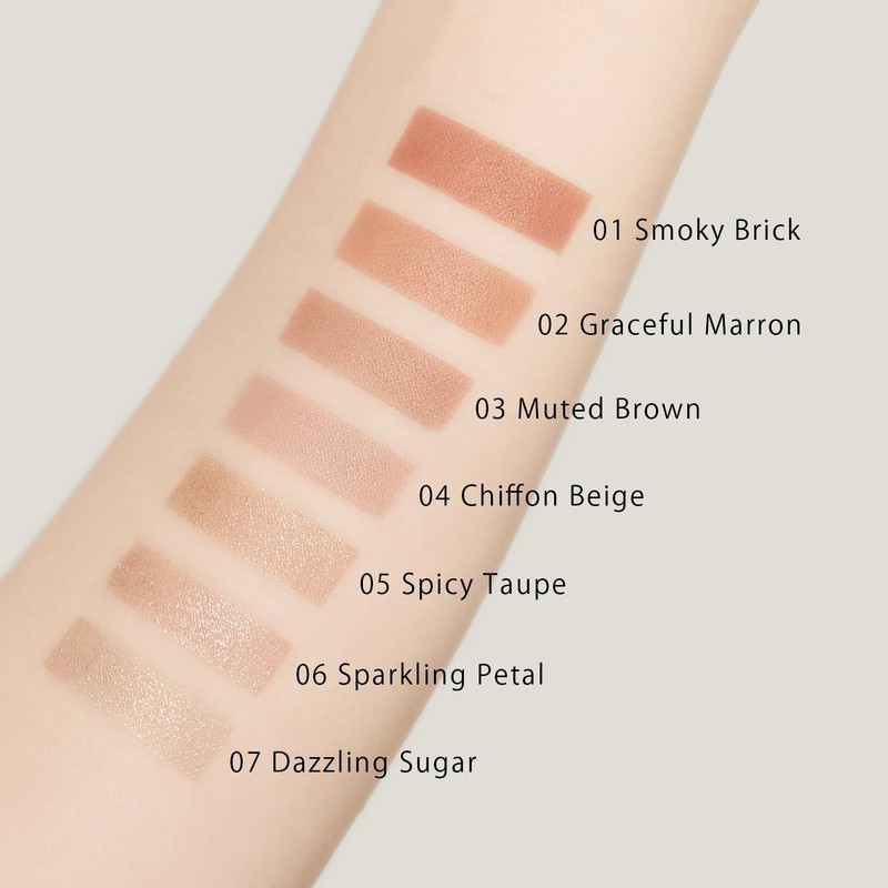 to/one Petal Float Eyes 05 Spicy Taupe Eyeshadow, Taupe Brown,