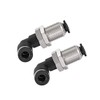 sourcing map 2 End 6mm Tube Push Lock Elbows, M14