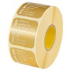 JF-1RS Square Gold Roll Gift Stickers (500 Sheets)