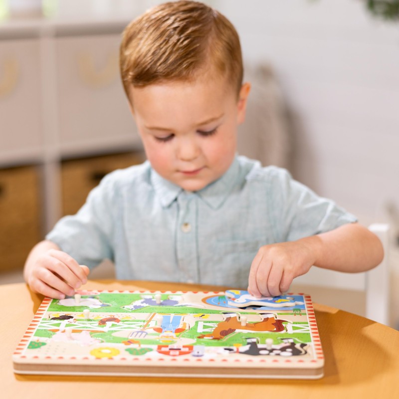 Melissa & Doug Old MacDonald's Farm Sound Puzzle - Farm