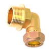 UKDD® 15mm Compression by 3/4" BSP Brass Male Iron Elbow