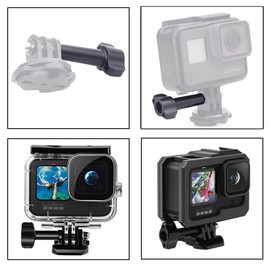 Thumbscrew Compatible for Gopro Hero 13/12/11/10/9/8/7 Action Camera, ADQQUI Stainless Steel and ABS Screw for Camera Accessories (3 Pack)