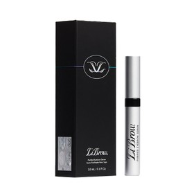 Suero para cejas LiBrow, para cejas más oscuras, pobladas y densas - apto para pieles sensibles y cejas finas y demasiado depiladas, vegano y libre de crueldad animal (3 ml, suministro para 90 días)