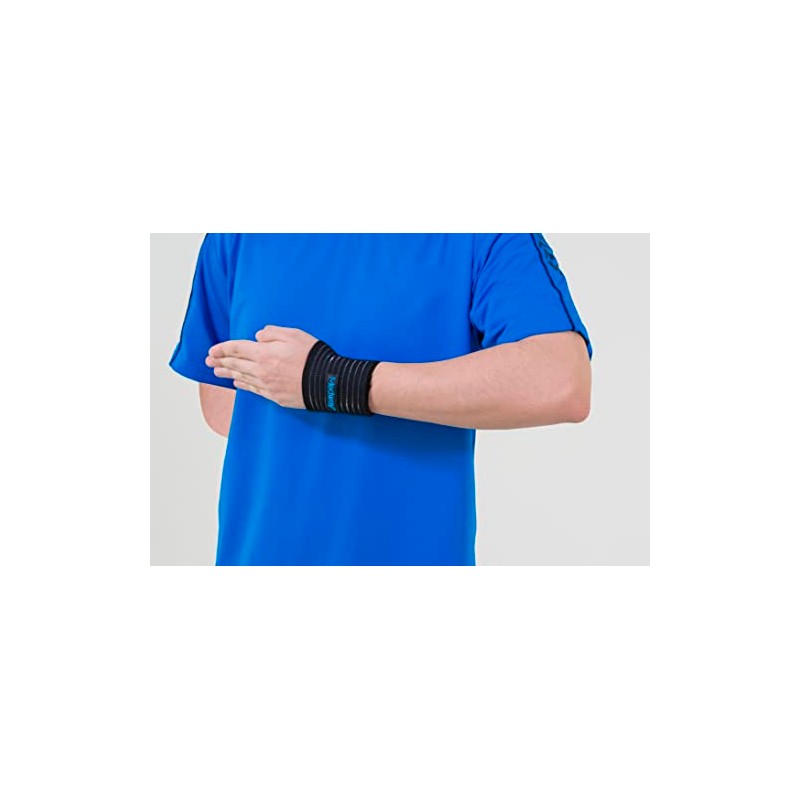 MEDWAY | Muñequera Elástica en Banda Color Negro Talla Universal