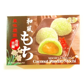 2 Pack Royal Family Coconut Pandan Mochi(7.4 Oz Each)