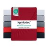 Komfortec Microfibre Fitted Sheet 180 x 200 cm, Soft Fitted