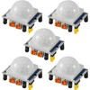 A-DIGISHUO 5Pcs HC-SR501 Human Infrared Sensor Module PIR IR Body