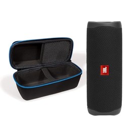 JBL JBL Flip 5 (Black) + Bundle with divvi! Protective Hardshell Case