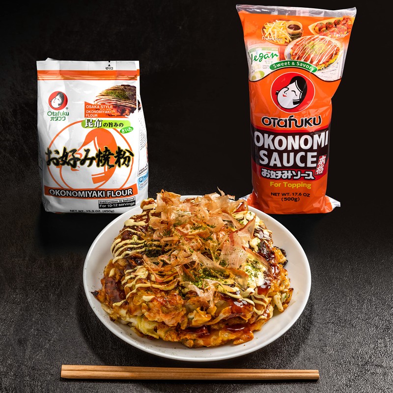 Otafuku Okonomi Sauce, Vegan Japanese Topping for Okonomiyaki Pancakes (17.6