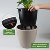 Dexceder 15x14 Self Watering Planter with Wheels Indoor Outdoor, Inner