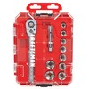 CRAFTSMAN 11-Piece Socket Set, Metric, 3/8 Inch Drive, Low Profile