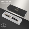 Parker IM Bolígrafo, Negro (Black and Gold), Punta Fina