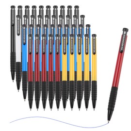 M&G Ballpoint Pen 0.7mm, 40pcs Retractable Fine Point Blue Ink Click Ball Point Pen Writing Supplies for Journaling Home Office Classroom, Multicolor