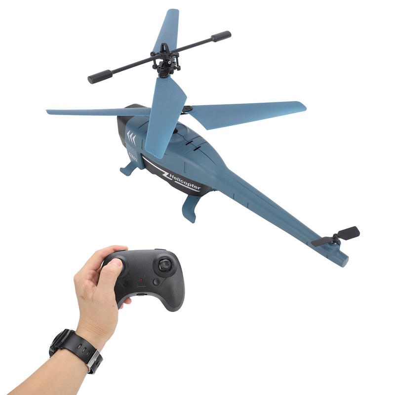 Remote Control Helicopter 3.5 Channel Intelligent Obstacle Avoidance Blue Remote