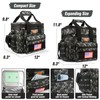 CaCTOUR Tactical Lunch Box for Men, Expandable Heavy Duty Double