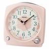 Seiko Serene Non Ticking Bedroom Alarm Clock, 5 Inch, Pink