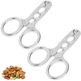 Glavatrix 2PCS Nut Crackers, Stainless Steel Seafood Scissors Heavy Duty Lobster Crab Pecan Cracker for All Nuts