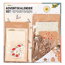 folia 9383 Falala Advent Calendar Set, 97-Piece DIY Craft Set for Designing an Individual Advent Calendar with Elegant Gift Bags