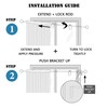 H.VERSAILTEX Window Curtain Rods for Windows 66 to 120 Inches